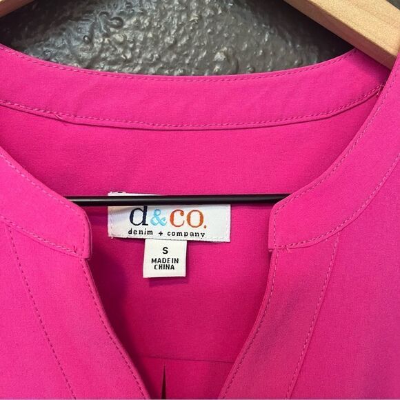 Denim & Co. Roll Tab Sleeve Button Front Soft Utility Tunic - Picture 10 of 13